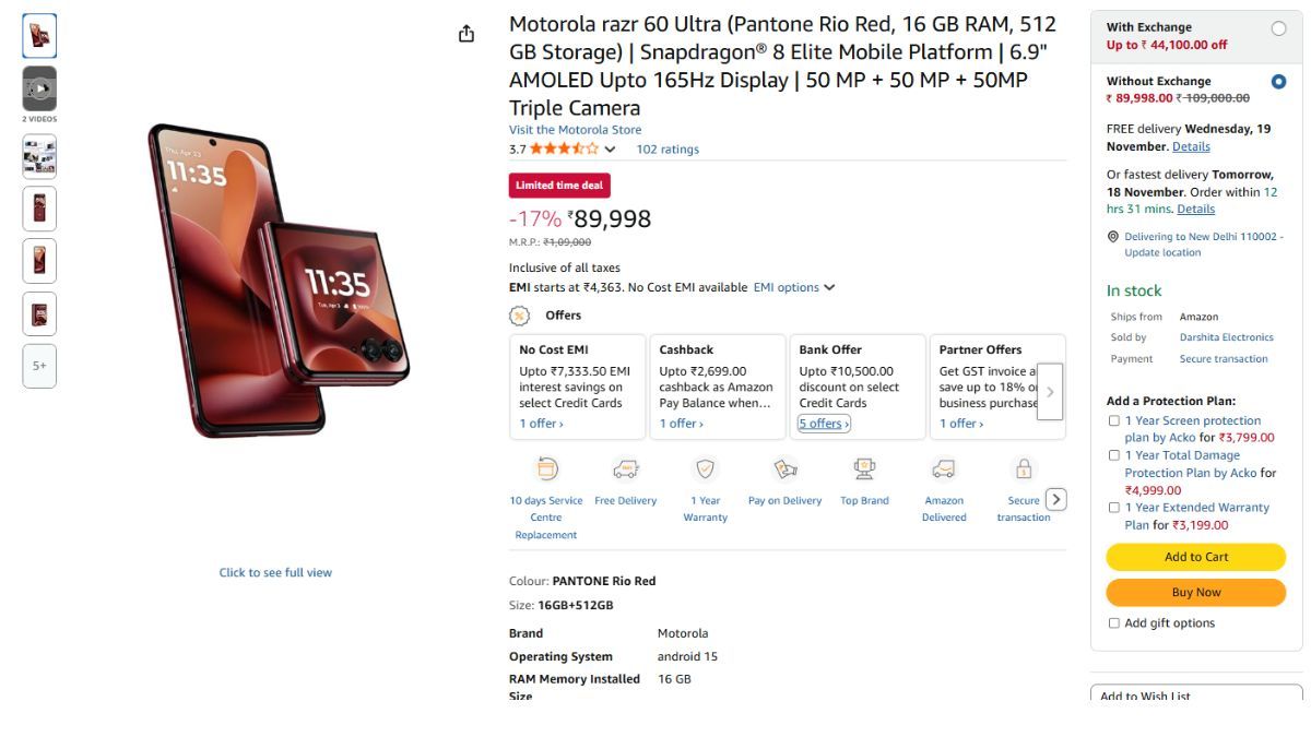 Motorola Razr 60 Ultra