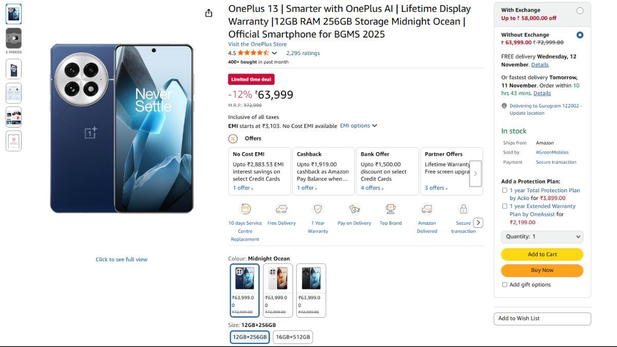 oneplus 13 price cut