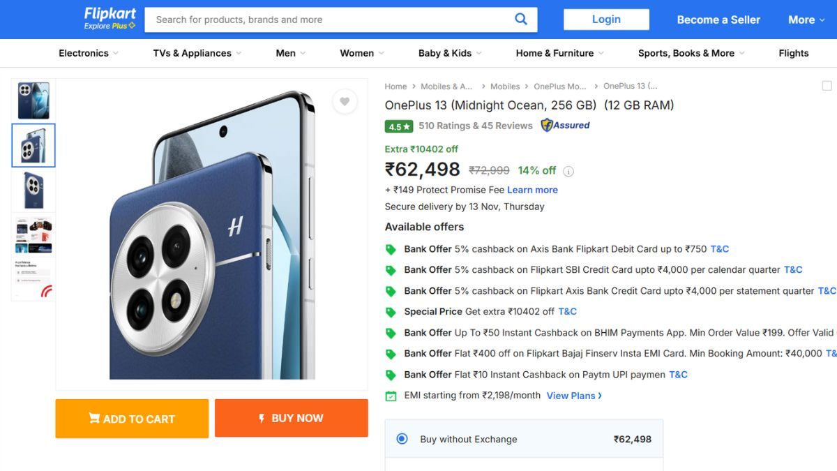 oneplus 13 price cut