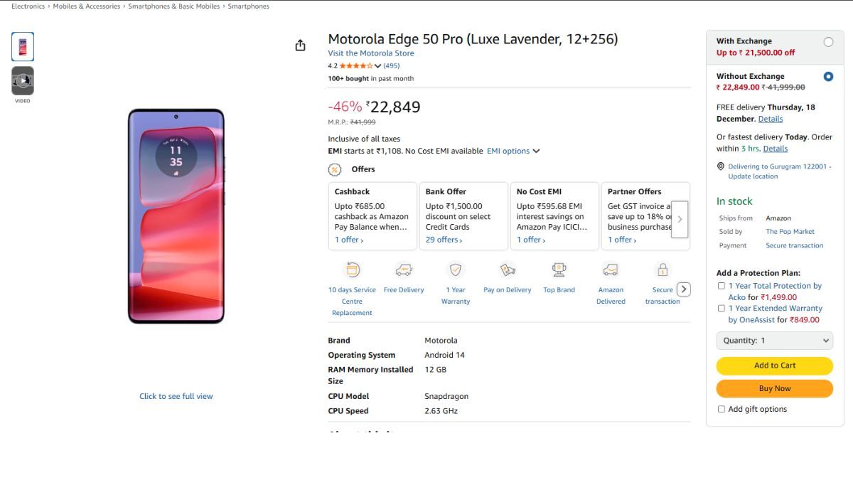 Motorola Edge 50 Pro new