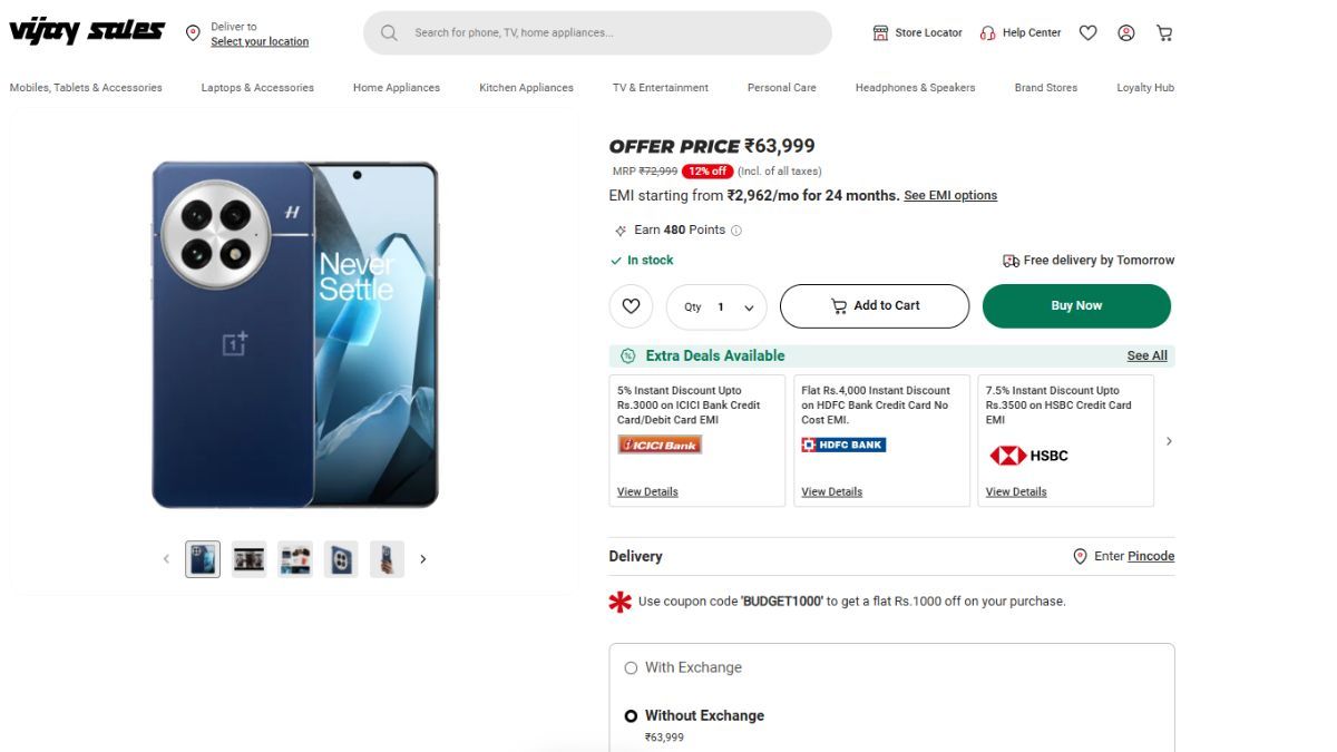 OnePlus 13 vijay sales