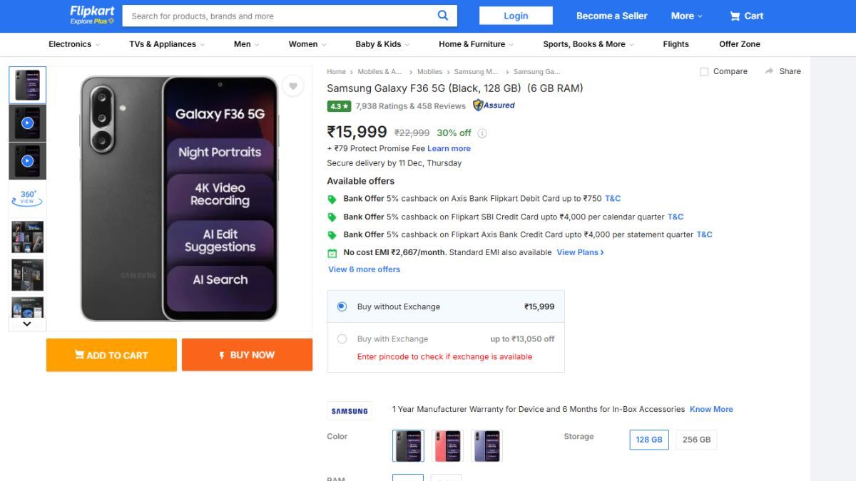 Samsung Galaxy F36 5G