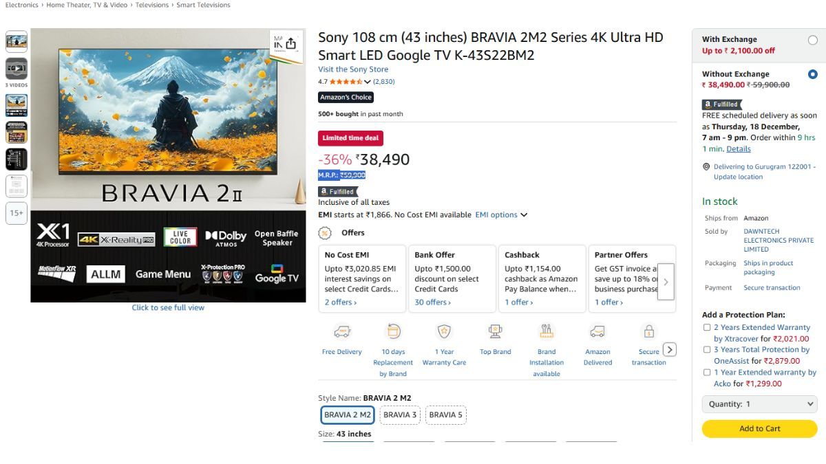 Sony Bravia 4K TVs