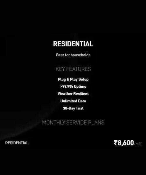 Starlink India Price
