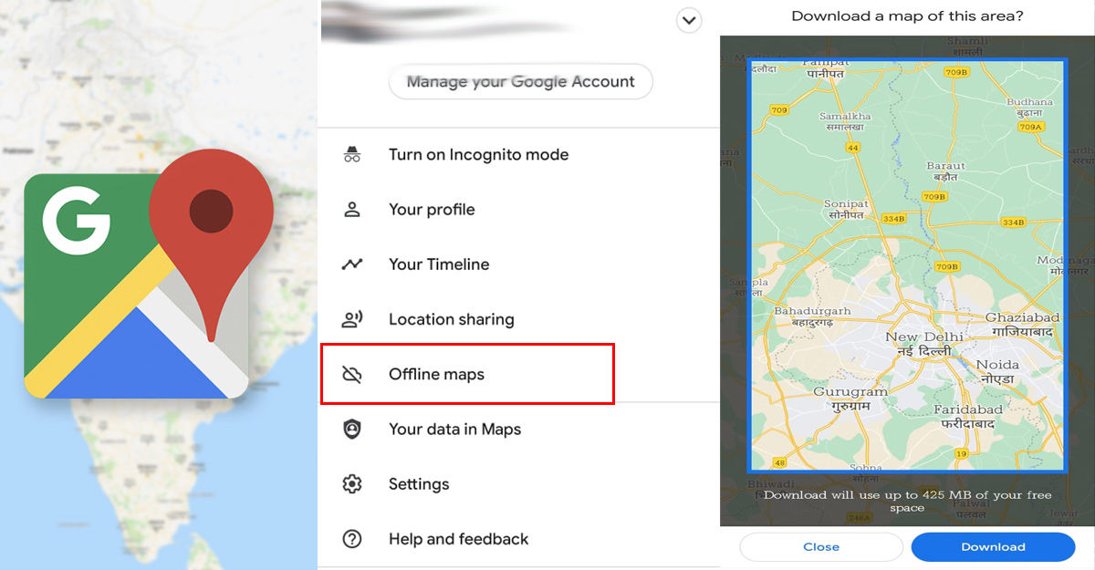 google map offline