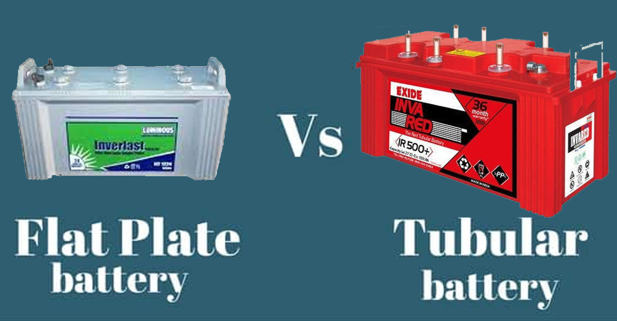 flat plate battery vs tubular battery