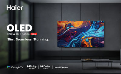 Haier Launches C90 and C95 OLED TVs in India with Dolby Vision and 144Hz Gaming Support