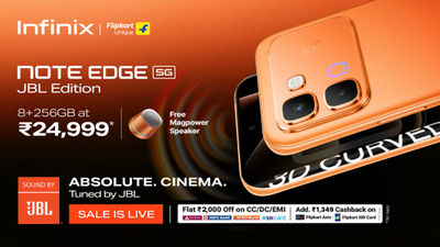 Infinix Launches NOTE Edge JBL Edition in India With Bundled MagPower Speaker