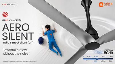 Orient Electric Launches Aerosilent Ceiling Fan With Under 50dB Noise Levels