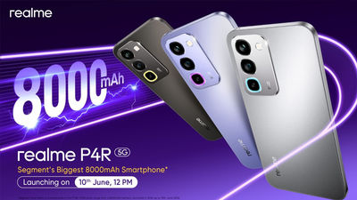 realme P4R 5G Launching in India on June 10 With 8000mAh Battery, 50MP Camera: What We Know