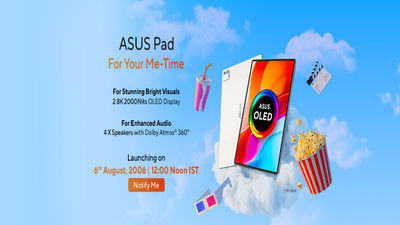ASUS Pad T3201 Announced in India With 12.2-inch 2.8K OLED Display, MediaTek Dimensity 8300, 144Hz Refresh Rate