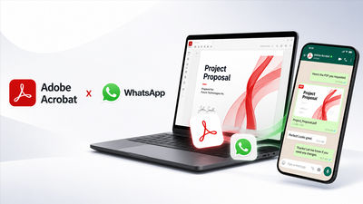 Adobe Brings Acrobat PDF Workflows to WhatsApp Web and Windows