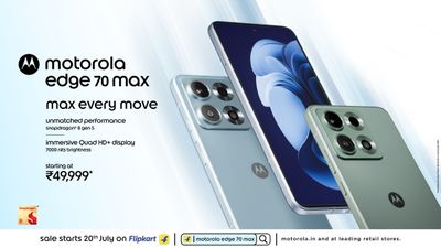 Motorola Edge 70 Max Launched in India With Snapdragon 8 Gen 5, 7,100mAh Battery, 2K 144Hz AMOLED Display