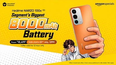 Realme Narzo 100x 5G Launched in India With 8,000mAh Battery, 144Hz Display, Dimensity 6300