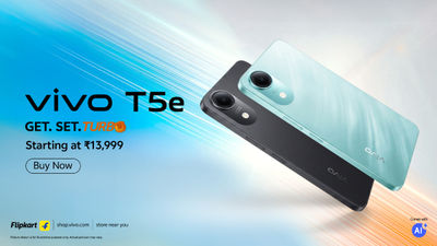 Vivo T5e Launched in India With 5,500mAh Battery, OriginOS 6, Military-Grade Durability at Rs. 13,999