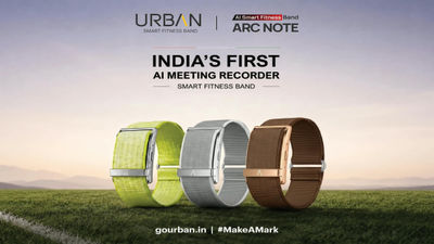 URBAN ARC NOTE AI Fitness Band Launched in India at Rs 6,999 With AI Meeting Recorder