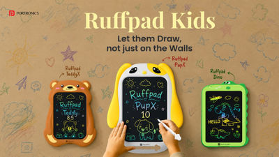 Portronics Ruffpad Series Launched in India With Multicolour LCD Screens for Kids