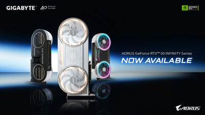 GIGABYTE AORUS GeForce RTX 50 INFINITY Series Launched With New Cooling Design