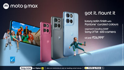 Motorola moto g max Goes on Sale in India With 7000mAh Battery, 50MP Sony LYTIA 600 Camera