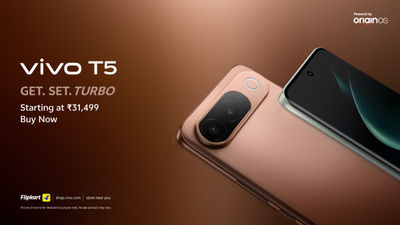 vivo T5 Goes on Sale in India With 7050mAh Battery and 144Hz Curved AMOLED Display