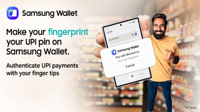 Samsung Wallet Now Lets Users Make UPI Payments Using Fingerprint in India