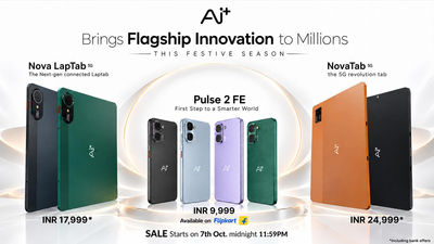 Ai+ Smartphone Launches Pulse 2 FE, NovaTab and Nova LapTab Ahead of Diwali
