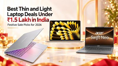 Best Thin and Light Laptop Deals Under ₹1.5 Lakh in India: Festive Sale Picks for 2026