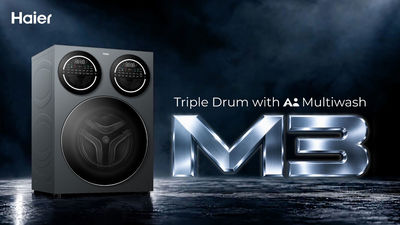 Haier Expands Premium Lineup in India With ₹1,30,000 M3 Triple-Drum Washing Machine