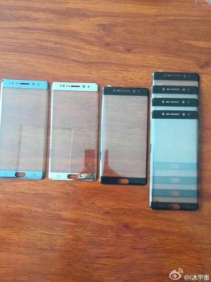 Samsung Galaxy Note 7 Colours - Coral Blue, Gold, And Black