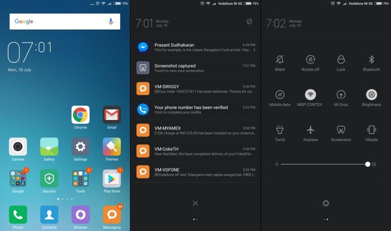 Xiaomi Mi Max Software and Homescreen