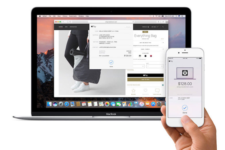 Apple Pay On MacBook Pro With TouchID Fingerprint Sensor