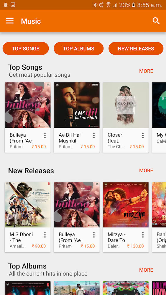 Google Play Music India Launch Prices