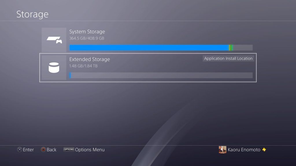 ps4 software for new hard drive