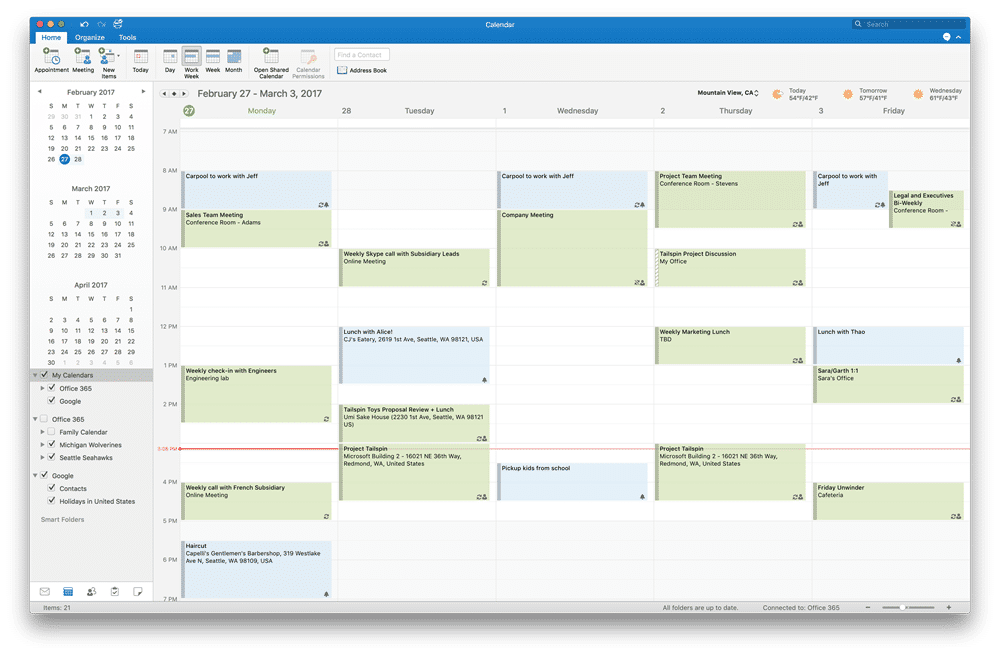 Google Calendar Support For Outlook 2016 For Mac 