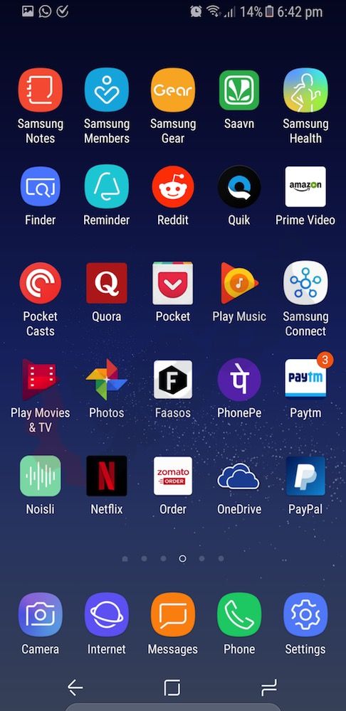 samsung galaxy s8 apps