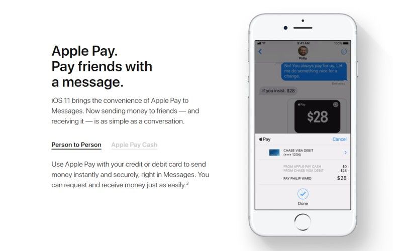 iOS 11 WWDC 2017 Apple Pay