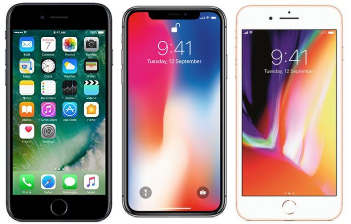 Il Middag eten Gewaad Apple iPhone X vs Apple iPhone 8 Plus vs Apple iPhone 7: Price in India,  Specifications and Features Compared