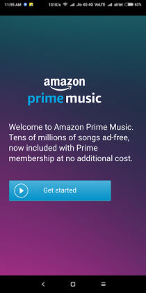 Amazon Prime Music India - Android App