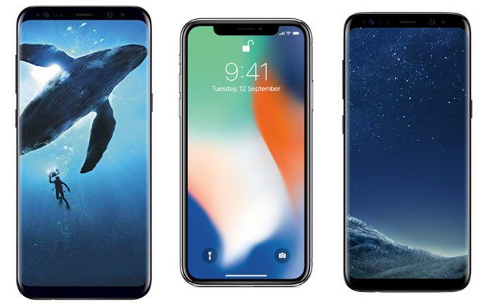 Apple iPhone X vs Samsung Galaxy S9 vs. Samsung Galaxy S9 Plus - Price in India, Specifications, Features Compared