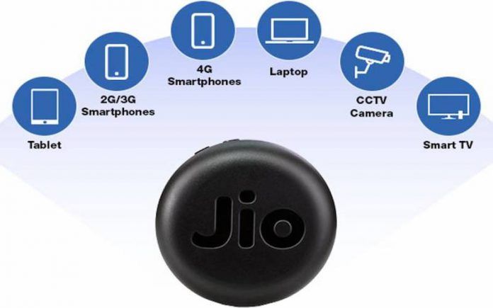 JioFi 4G Hotspot with 150 Mbps speed exclusively on sale