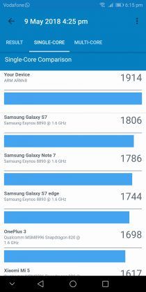 Honor View 10 geekbench -2