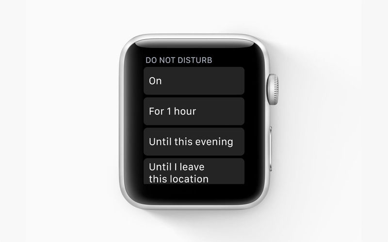 Apple watchOS 5.0 - Schedule Do Not Disturb Notifications