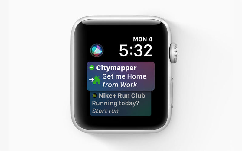 Apple watchOS 5.0 - Siri Watch Face Information From Third Party Apps
