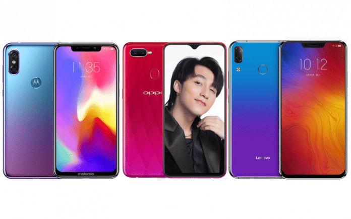 Moto P30 vs Oppo F9 vs Lenovo Z5