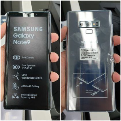 note 9 silver