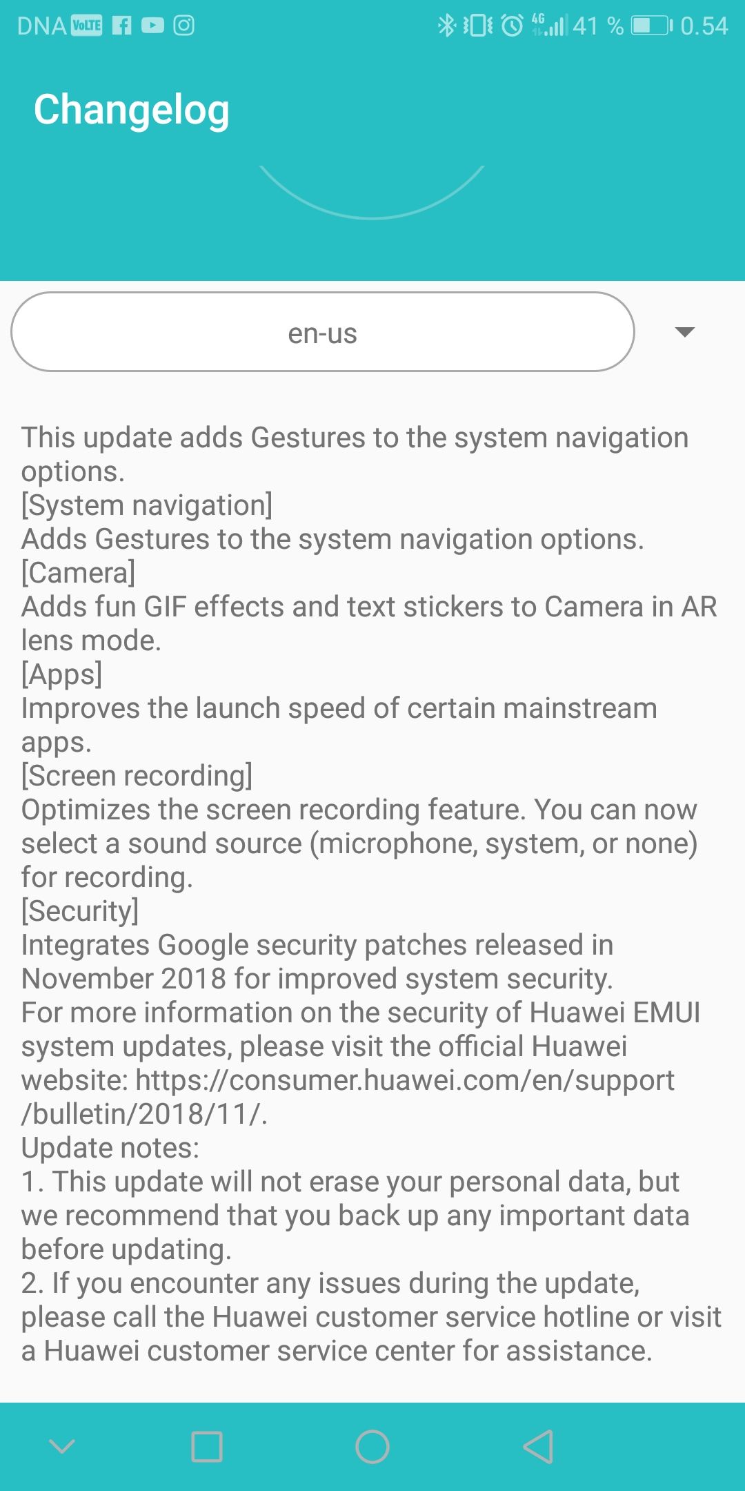 Honor 9 Lite Gesture Navigation EMUI software update