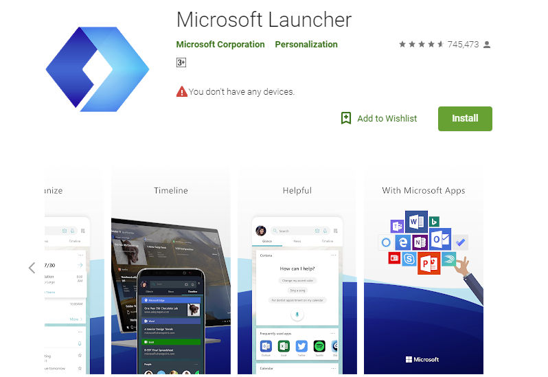 Microsoft Android Launcher