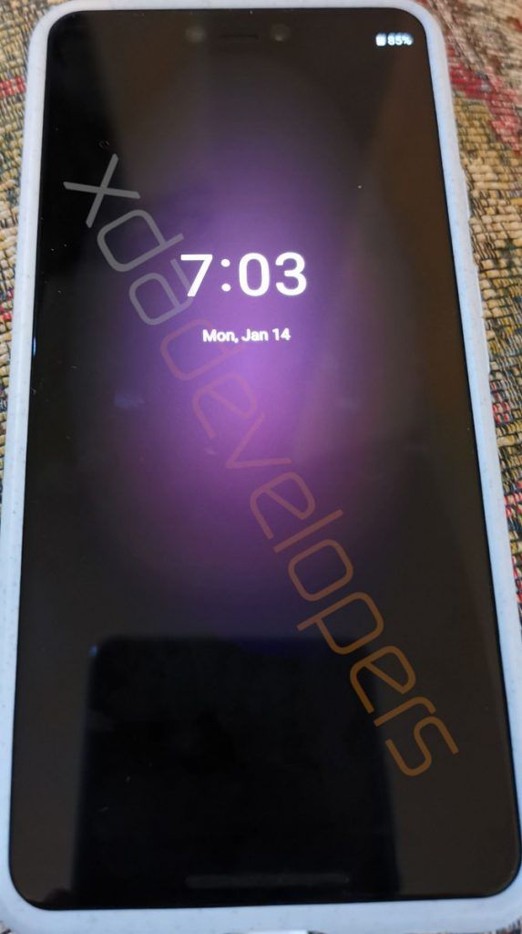 Android Q Pixel 3 XL Always On Display Lock Screen