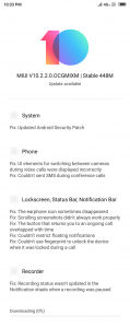 Redmi 6 MIUI 10.2.2.0.OCGMIXM Update Changelog