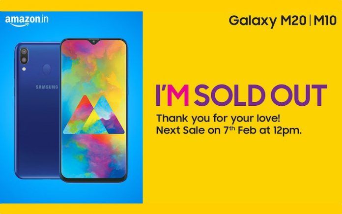 Galaxy M20 M10 Sold Out On Amazon And Samsung India Store Next Sale Date Announced Mysmartprice galaxy m20 m10 sold out on amazon and